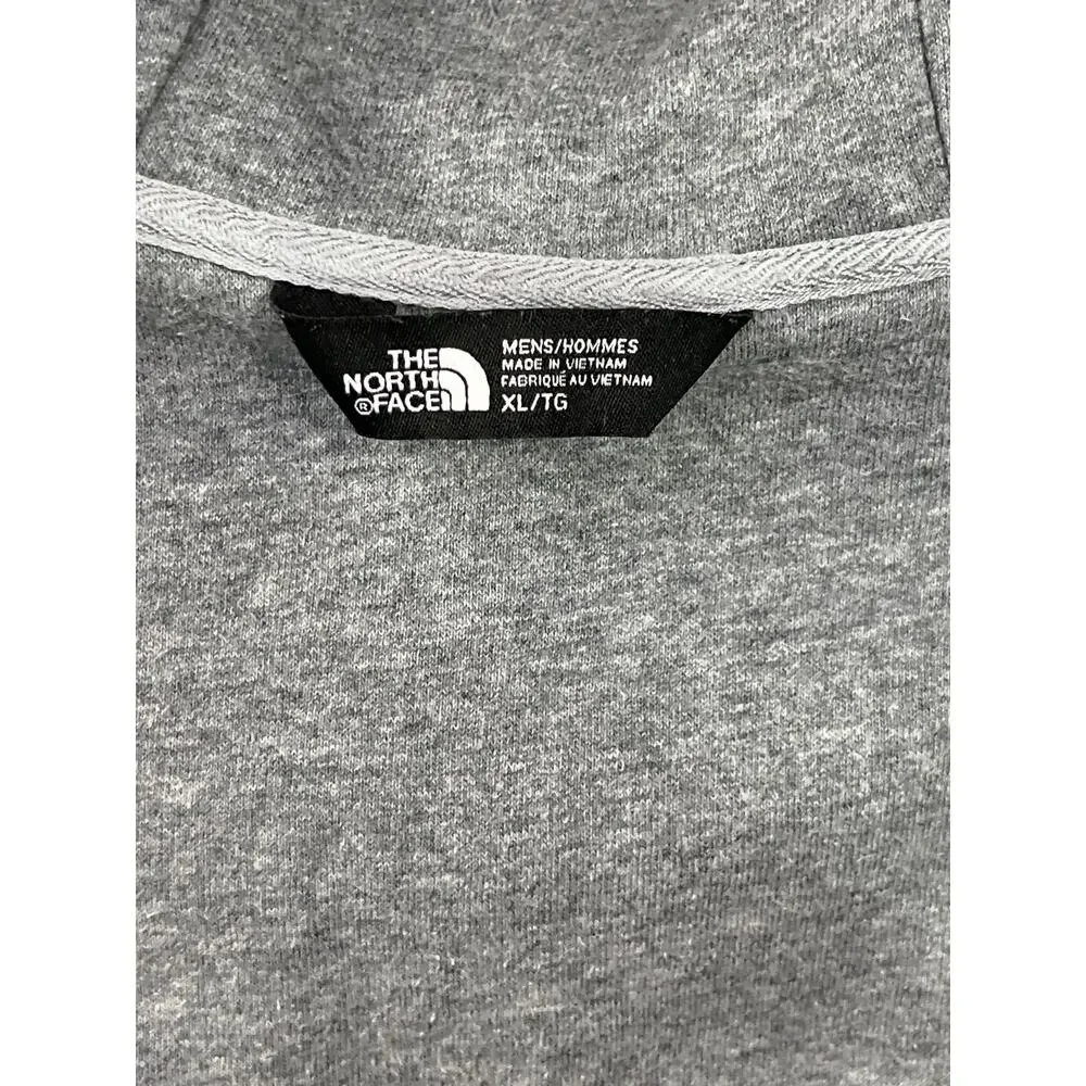 The North Face Rivington II Mens XL Gray Snap Front Hooded Jacket Cotton Blend
